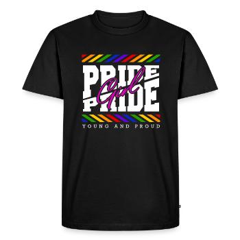 Love Is Love Pride Colors Of Rainbow Equality - Men's Premium Organic T-Shirt - black - Front - Nico (187cm)