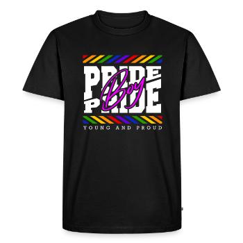 Love Is Love Pride Colors Of Rainbow Equality - Men's Premium Organic T-Shirt - black - Front - Nico (187cm)