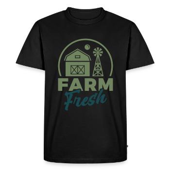 Ferme Sweet Farm Cadeau Dire Farmer Country Life - T-shirt Premium bio Homme - noir - Devant - Nico (187cm)