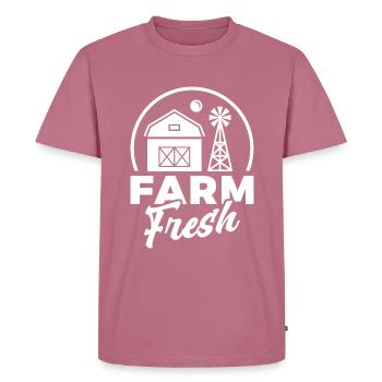 Farm Sweet Farm Geschenk Spruch Bauer Landleben - Männer Premium Bio T-Shirt - Mauve - Vorne - Nico (187cm)