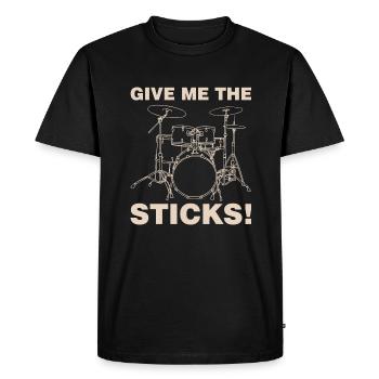 Pilons - T-shirt Premium bio Homme - noir - Devant - Nico (187cm)