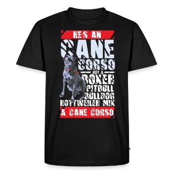 Cane Corso Confusion Dog - Men's Premium Organic T-Shirt - black - Front - Nico (187cm)