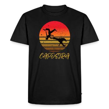 Capoeira - T-shirt Premium bio Homme - noir - Devant - Nico (187cm)