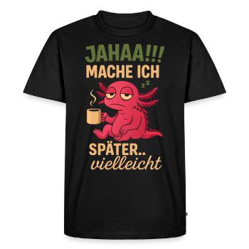 YES!! I'll do it later... perhaps - Men's Premium Organic T-Shirt - black - Front - Nico (187cm)