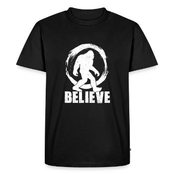 Bigfoot - T-shirt Premium bio Homme - noir - Devant - Nico (187cm)