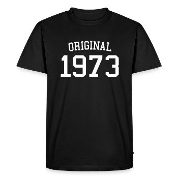 Original 1973 - 50 ans, cadeau de 50e anniversaire - T-shirt Premium bio Homme - noir - Devant - Nico (187cm)