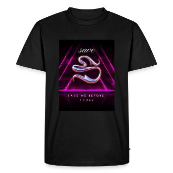 Sauvez-moi avant que je tombe Design - T-shirt Premium bio Homme - noir - Devant - Nico (187cm)