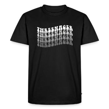 3 ans Threenager Garçons Filles 3ème anniversaire - T-shirt Premium bio Homme - noir - Devant - Nico (187cm)