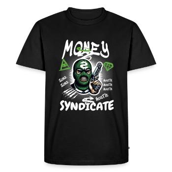 Syndicat de gangsters - T-shirt Premium bio Homme - noir - Devant - Nico (187cm)