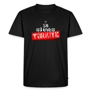 58 Sivas Türkiye - T-shirt Premium bio Homme - noir - Devant - Nico (187cm)