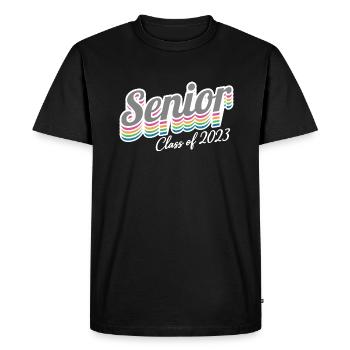 Cadeau de fête de remise des diplômes rétro de la classe senior de 2023 - T-shirt Premium bio Homme - noir - Devant - Nico (187cm)