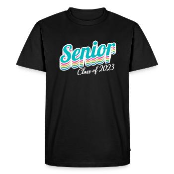 Cadeau de fête de remise des diplômes rétro de la classe senior de 2023 - T-shirt Premium bio Homme - noir - Devant - Nico (187cm)