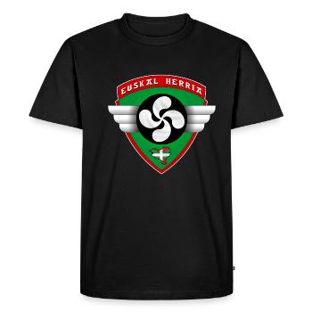 pays basque - T-shirt Premium bio Homme - noir - Devant - Nico (187cm)