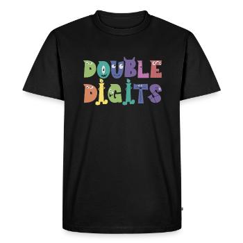 Cadeau de 10e anniversaire, 10 ans, pour garçons et filles - T-shirt Premium bio Homme - noir - Devant - Nico (187cm)