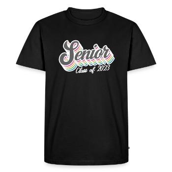 Cadeau de fête de remise des diplômes rétro de la classe senior de 2023 - T-shirt Premium bio Homme - noir - Devant - Nico (187cm)