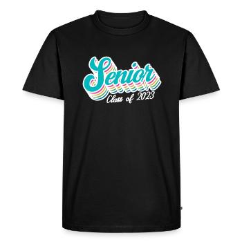 Cadeau de fête de remise des diplômes rétro de la classe senior de 2023 - T-shirt Premium bio Homme - noir - Devant - Nico (187cm)