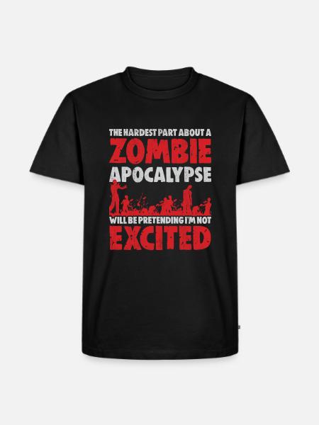 Zombie apocalypse - Men's Premium Organic T-Shirt - black