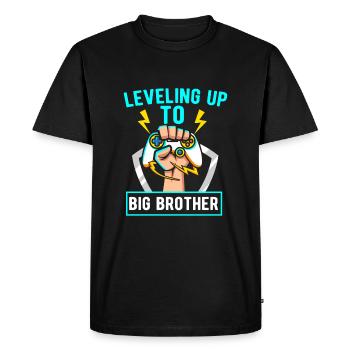 Leveling Up To Big Brother - Men's Premium Organic T-Shirt - black - Front - Nico (187cm)