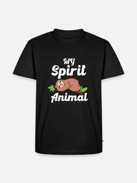 sloth - Men's Premium Organic T-Shirt - black