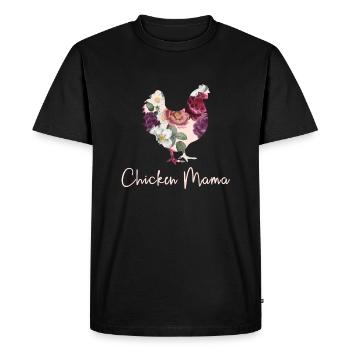 Chicken Mama Hen Farmers Mom Farmer's Farmer's Chicken - Men's Premium Organic T-Shirt - black - Front - Nico (187cm)