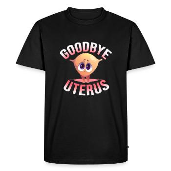 Hysterectomy Consciousness Uterine Removal Flowers - Men's Premium Organic T-Shirt - black - Front - Nico (187cm)