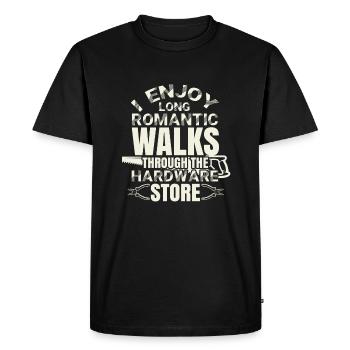Artisan drôle Humour Charpentier drôle - T-shirt Premium bio Homme - noir - Devant - Nico (187cm)