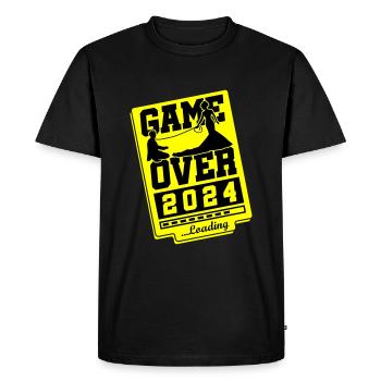 Wedding Loading 2024 Game Over - T-shirt Premium bio Homme - noir - Devant - Nico (187cm)