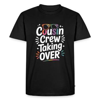 L’équipage de Cousin prend le contrôle de Cousins - T-shirt Premium bio Homme - noir - Devant - Nico (187cm)
