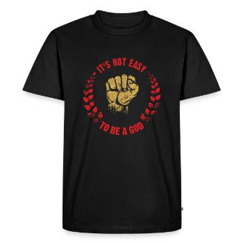 To be a God laurel - T-shirt Premium bio Homme - noir - Devant - Nico (187cm)