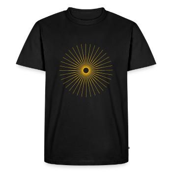 Soleil - T-shirt Premium bio Homme - noir - Devant - Nico (187cm)