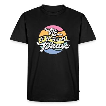Gay Thanksgayving Not A Phase Pride - Men's Premium Organic T-Shirt - black - Front - Nico (187cm)