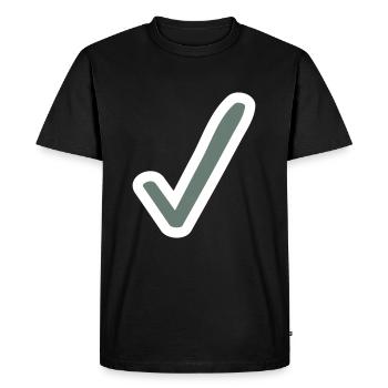 Vérifier l’esquisse de l’icône - T-shirt Premium bio Homme - noir - Devant - Nico (187cm)