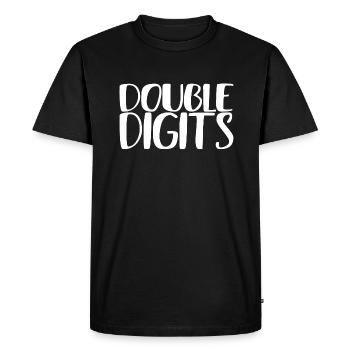 Cadeau de 10e anniversaire, 10 ans, pour garçons et filles - T-shirt Premium bio Homme - noir - Devant - Nico (187cm)