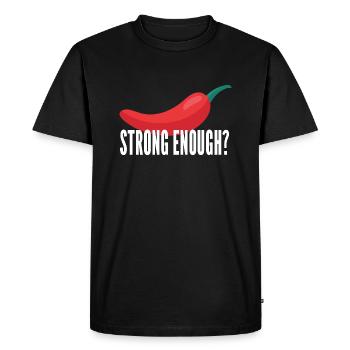 hot chili - Men's Premium Organic T-Shirt - black - Front - Nico (187cm)