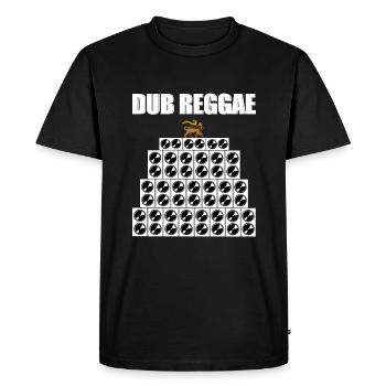 Dub sound system reggae - Men's Premium Organic T-Shirt - black - Front - Nico (187cm)