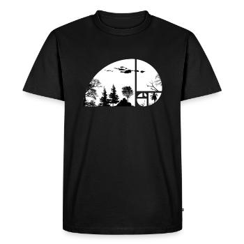 Fibonacci Der goldene Schnitt - Männer Premium Bio T-Shirt - Schwarz - Vorne - Nico (187cm)