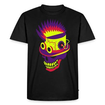 Steampunks not dead - Men's Premium Organic T-Shirt - black - Front - Nico (187cm)