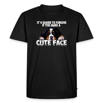 Bouvier bernois - T-shirt Premium bio Homme - noir - Devant - Nico (187cm)
