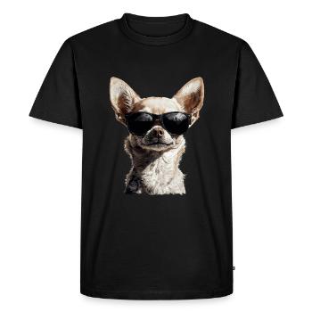 Chihuahua Dog Funny Dog Mom - Men's Premium Organic T-Shirt - black - Front - Nico (187cm)