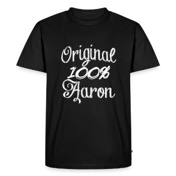 Original 100% Aaron - T-shirt Premium bio Homme - noir - Devant - Nico (187cm)