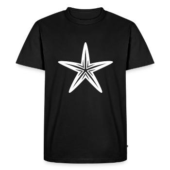 Starfish Sea Animal Sea Summer Vacation - Men's Premium Organic T-Shirt - black - Front - Nico (187cm)