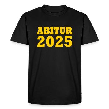 Abitur 2025 - T-shirt Premium bio Homme - noir - Devant - Nico (187cm)
