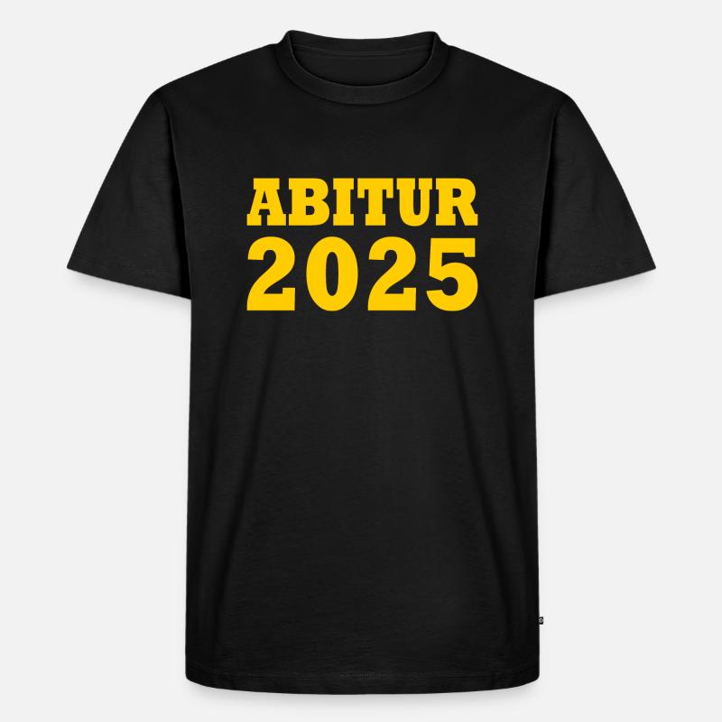 Abitur 2025 - Männer Premium Bio T-Shirt - Schwarz