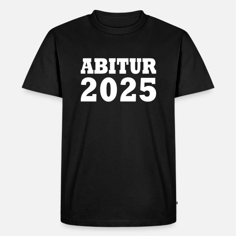 Abitur 2025 - Männer Premium Bio T-Shirt - Schwarz