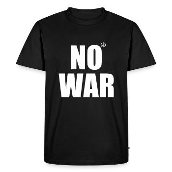 No war - T-shirt Premium bio Homme - noir - Devant - Nico (187cm)
