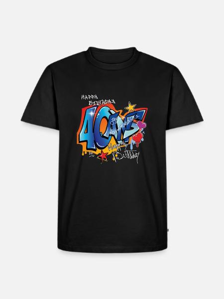 40 ans - T-shirt Premium bio Homme - noir
