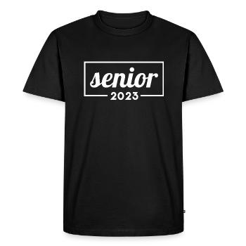 Senior 2023 - Graduated Students Graduation Party - Men's Premium Organic T-Shirt - black - Front - Nico (187cm)