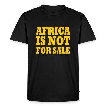 africa is not for sale - T-shirt Premium bio Homme - noir - Devant - Nico (187cm)