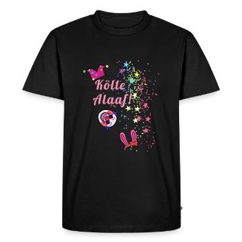 Stars, kölle alaaf, carnival, clown - Men's Premium Organic T-Shirt - black - Front - Nico (187cm)