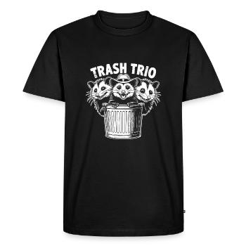 3 cool possums trash trio in the trash can - Men's Premium Organic T-Shirt - black - Front - Nico (187cm)